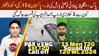 PAK 15 Men Squad for T20 World Cup 2024 cleared after PAK vs ENG 1st T20 called off