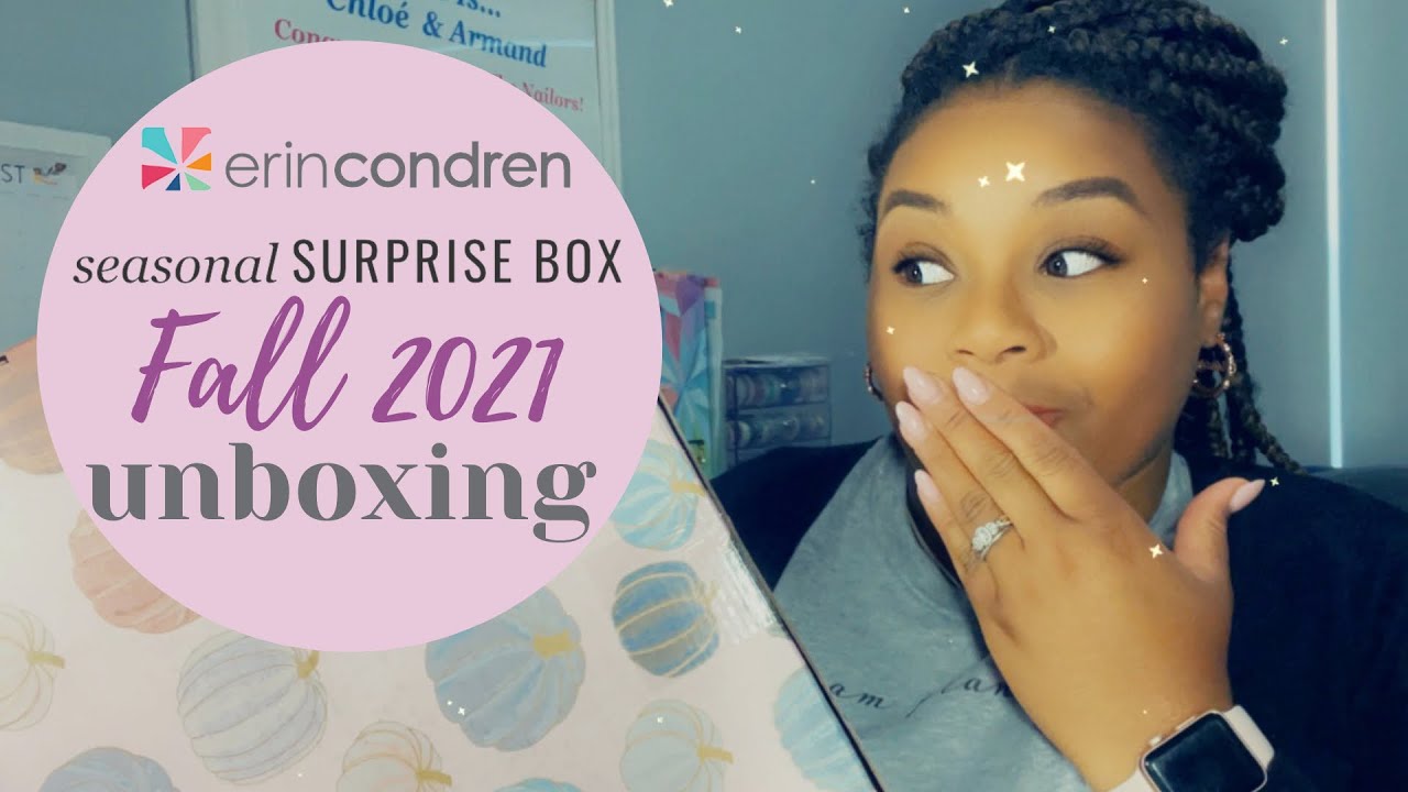 Erin Condren Seasonal Surprise Box Fall 2021 Unboxing | Honest Reaction