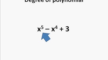 Maths - Degree of a polynomial - Polynomial - Part 2 - English