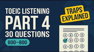 TOEIC Listening Part 4 Practice Test (2026) — 30 Questions + Answers | Nghe990 · Exam 1 · Part 4