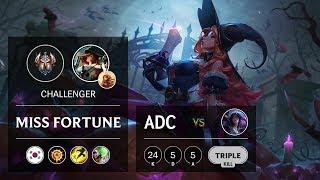 Miss Fortune ADC vs Kai'Sa - KR Challenger Patch 9.24