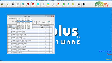 LS004 How to generate batch title for a accounting period in Aplus Accounting