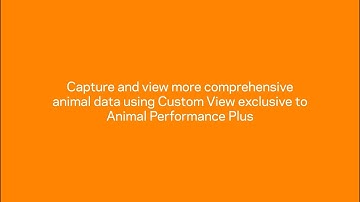 Exclusive to Animal Performance Plus: Custom View