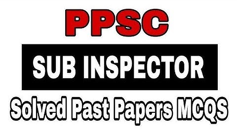PPSC Sub inspector Solved Past Papers Held on 03-10-2021 | Punjab Police sub inspector #PPSC #S&GAD