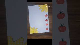 Easy Border Design Ideas #shorts