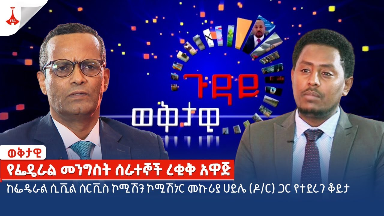 ከፌዴራል ሲቪል ሰርቪስ ኮሚሽን ኮሚሽነር መኩሪያ ሀይሌ (ዶ/ር) ጋር የተደረገ ቆይታ  Etv | Ethiopia | News zena