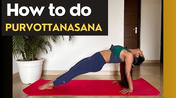 How to do Purvottanasana/Reverse Plank- Hindi