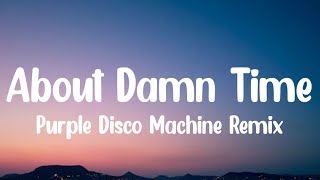 Lizzo - About Damn Time (Purple Disco Machine Remix) (Lyrics) Resimi