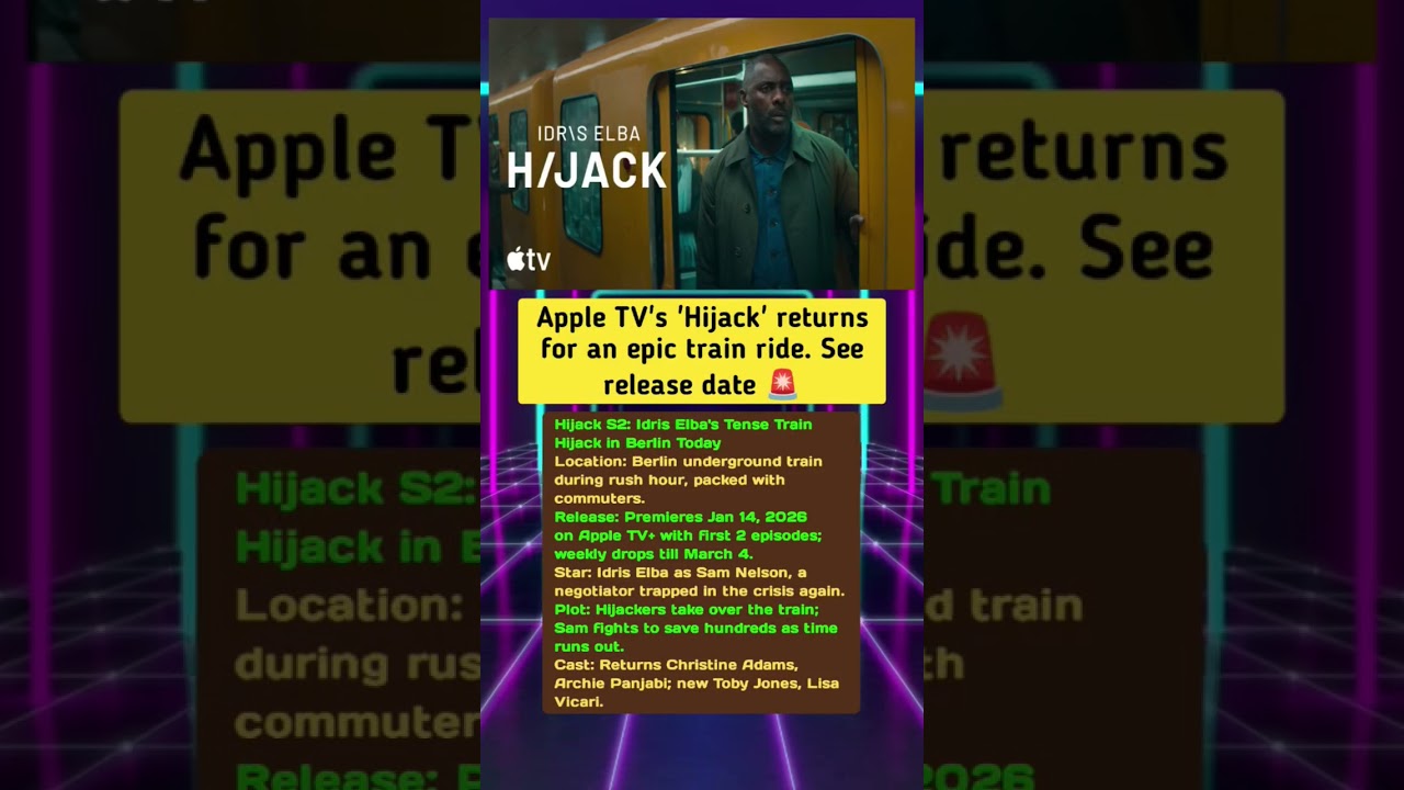 Apple TV's 'Hijack' returns for an epic train ride. 