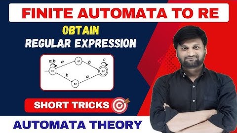 Conversion of Finite Automata to Regular Expression | Arden