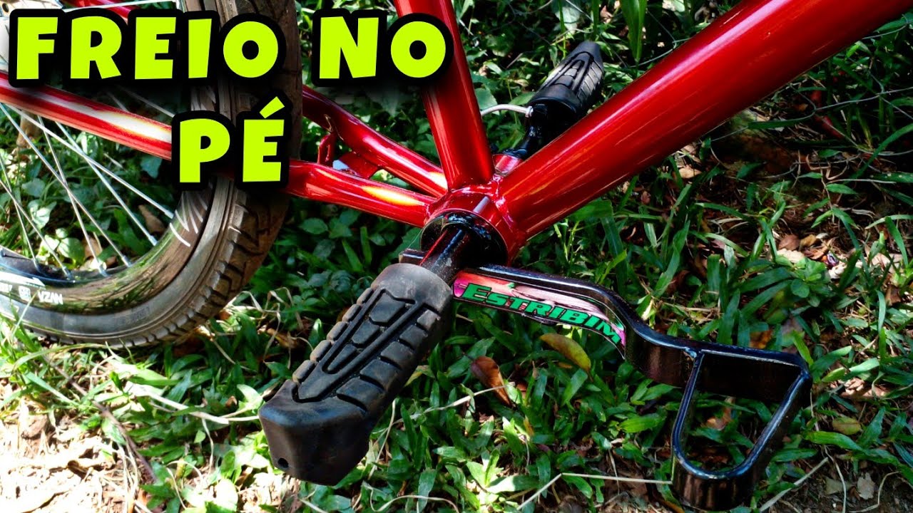 NOVO ESTRIBO FREIO NO PÉ NA BIKE MOTORIZADA - YouTube