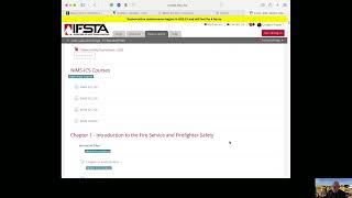 Student instructions for E1 Firefighter 1 & 2 course access