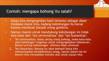 Ngaji Filsafat 176 : Immanuel Kant - Deontologi (Filsafat Moral) #3