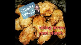 DAY 1892 OF MY KETO JOURNEY FOR CANCER//CRISPY FRIED WINGS USING ARROWROOT STARCH Low Carb Crispy Fried Chicken Wings