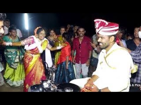 Swethabridewedding moment  bullet bandi  folk song  dance