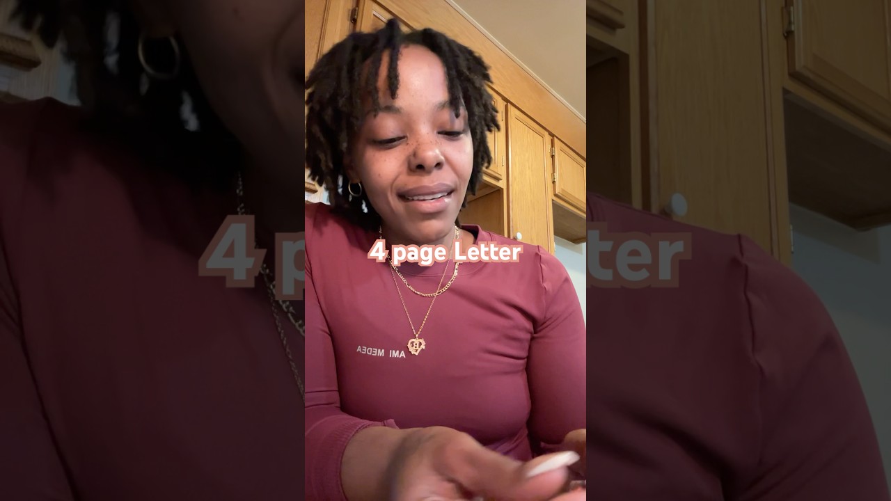 Just a 4 page letter 