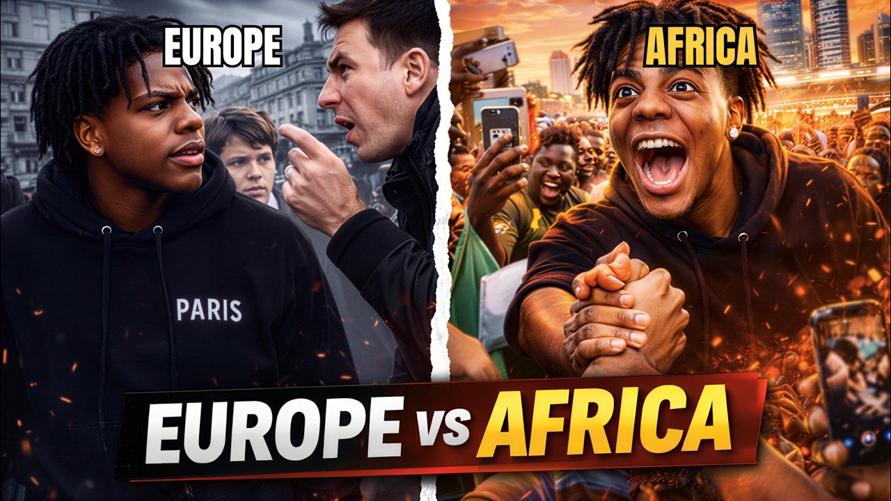 Как Африка отнеслась к IShowSpeed ​​по сравнению с Европой.