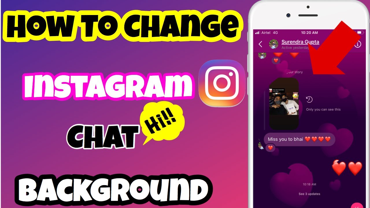 How To Change Instagram Chats Background Theme?- Instagram 2020 new update?  - YouTube