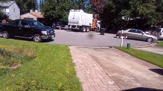 brand new Peterbilt side loader public City waste management VA.