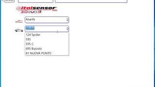 Italsensor 3.0evoST programmed with NFC Pad