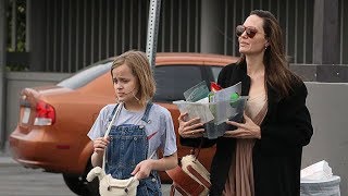 Angelina Jolie Takes Vivienne To Little Tokyo