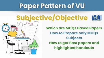 VU Paper Pattern_Objective or MCQs Base papers_Past papers of VU_How to get Highlighted Handouts