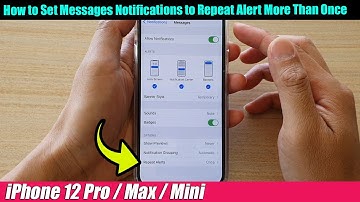 iPhone 12/12 Pro: How to Set Messages Notifications to Repeat Alert More Than Once