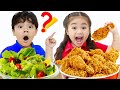 School Lunch Song | Sammy and Annie Pretend Play Sing-Along Nursery Rhymes Food Songs for Kids