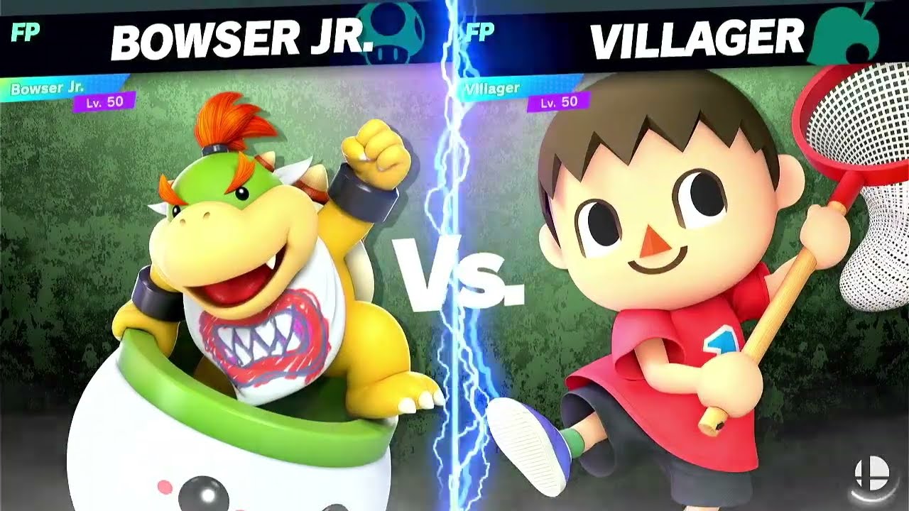 Super Smash Bros Ultimate Amiibo Fights Bowser Jr vs the World #43 vs Villager