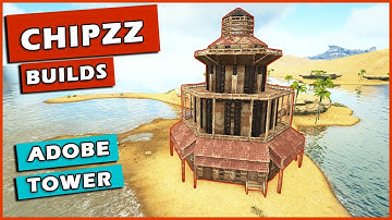 Ark: How To Build An Adobe Tower | No Clip Enabled | Building Tutorial