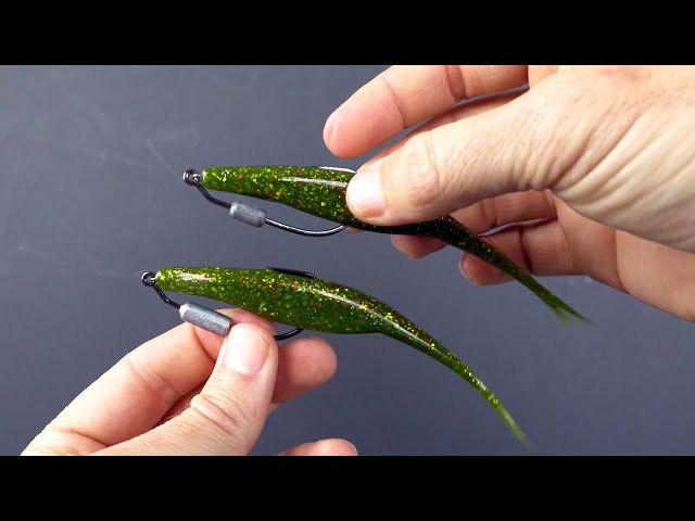 Weighted Swimbait Hooks 7PCS - Jig Worm Hook With Twistlock For Bass Trout Fishing