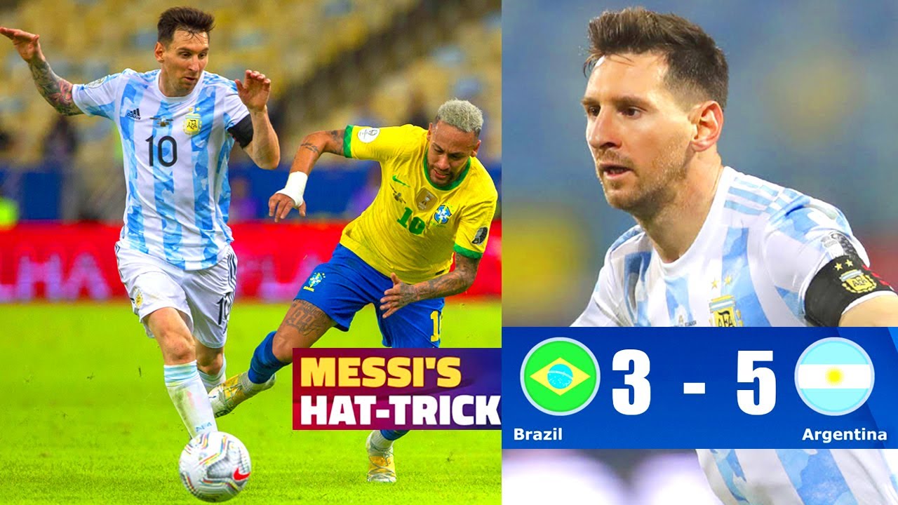 Argentina Vs Brazil FIFA Messi Hat Trick Goal YouTube