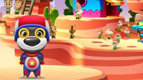 Talking Tom Splash Force Danger Hank vs Roy Raccoon Gameplay Android ios