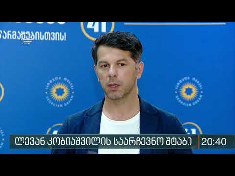 ლევან კობიაშვილის საარჩევნო შტაბი გაიხსნა