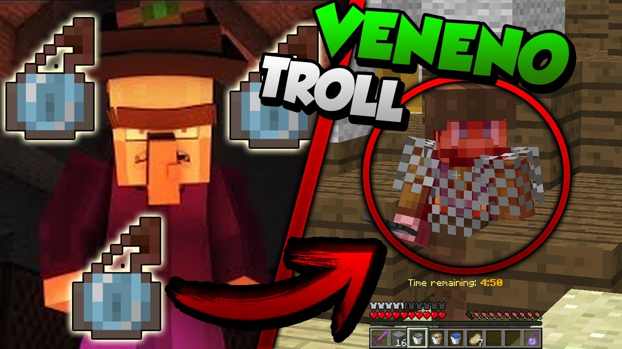 TROLLEO EN MINECRAFT | TROLLEANDO GENTE CON VENENO
