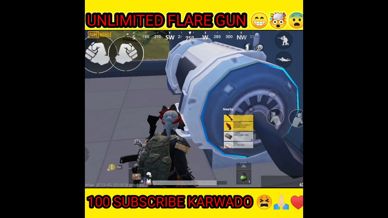 HOW TO GET UNLIMITED FLARE GUN PUBG MOBILE| NEW GLITCH UNLIMITED FLARE GUN  TRAVERSED MODE 