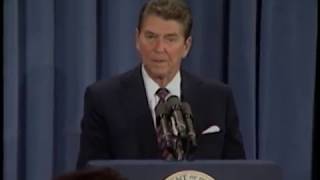 President Reagan’s 19th Press Conference in the East Room on July 26, 1983