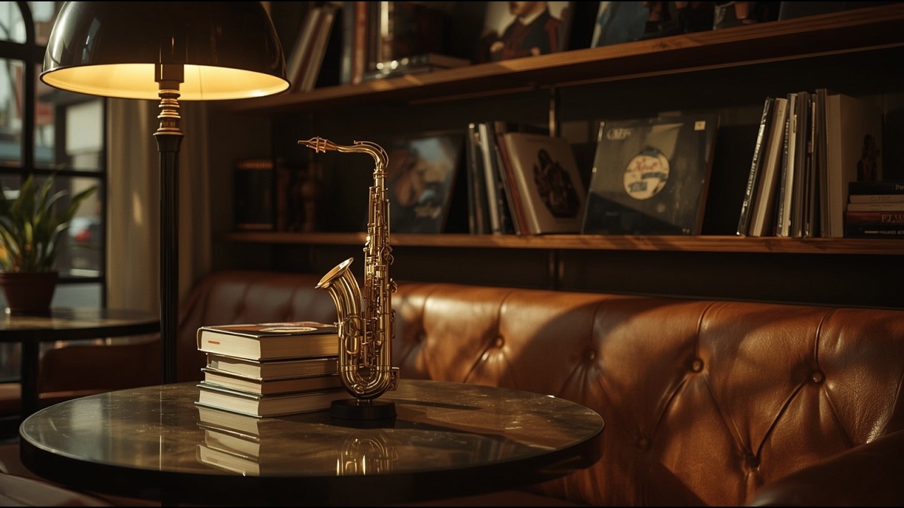 Warm Funky Jazz Café Lounge with Sax | Smooth Background for Work & Study