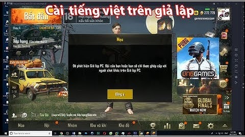 Cách cài tiếng việt PUBG mobile VNG trên máy tính giả lập tencent