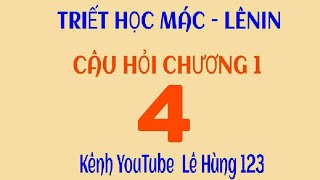 [4] Triết học - Hạt nhân lý luận của thế giới quan (chương 1) (2024)