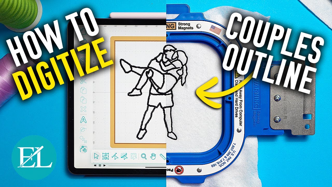 How to Easily Digitize a Couples Photo Outline | Digitizing for Beginners