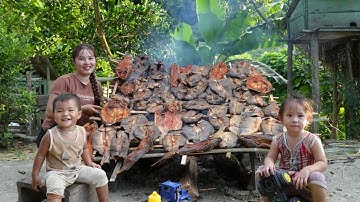 how to make giant smoked fish - cook fish, wait for little daughter to come home from school to eat