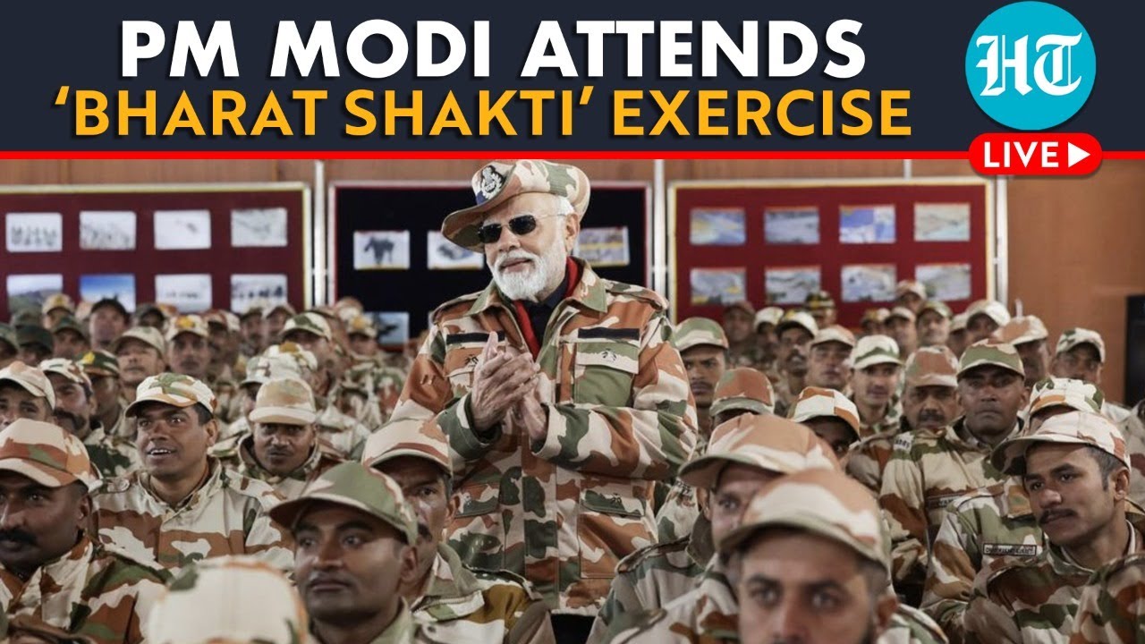 LIVE | PM Modi Witnesses Integrated Tri-Services Firepower At Exercise Bharat Shakti in Pokhran