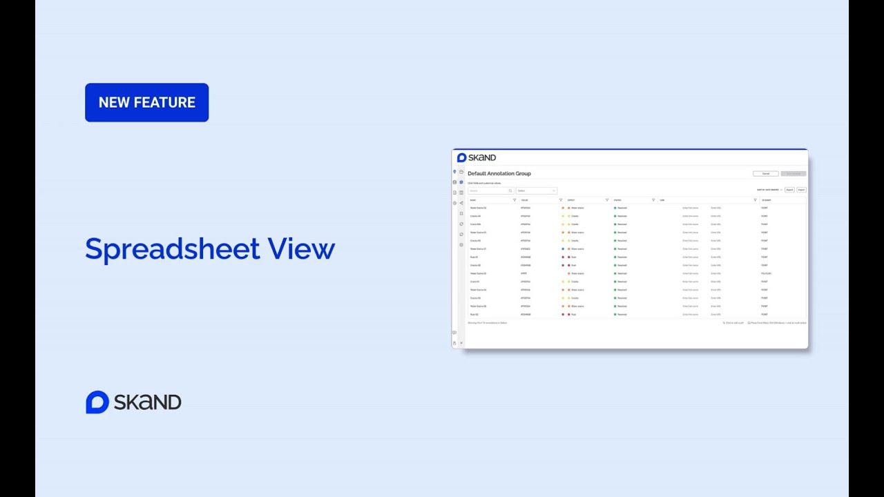 SKAND Annotation Spreadsheet View - YouTube
