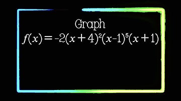 Graph 𝑓(𝑥)＝−2(𝑥＋4)²(𝑥−1)⁵(𝑥＋1).