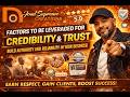 Factors to be leveraged for credibility and trust.