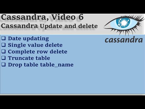 Cassandra Video 6 : Update and delete Row.