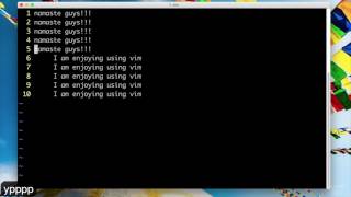 3. Navigating a file in vim, some operators and motion commands.