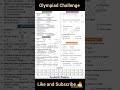 #Olympiad Challenge 😱