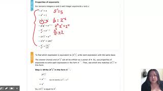 IXL | Part 1: Identify equivalent expressions involving exponents I | 8th grade math
